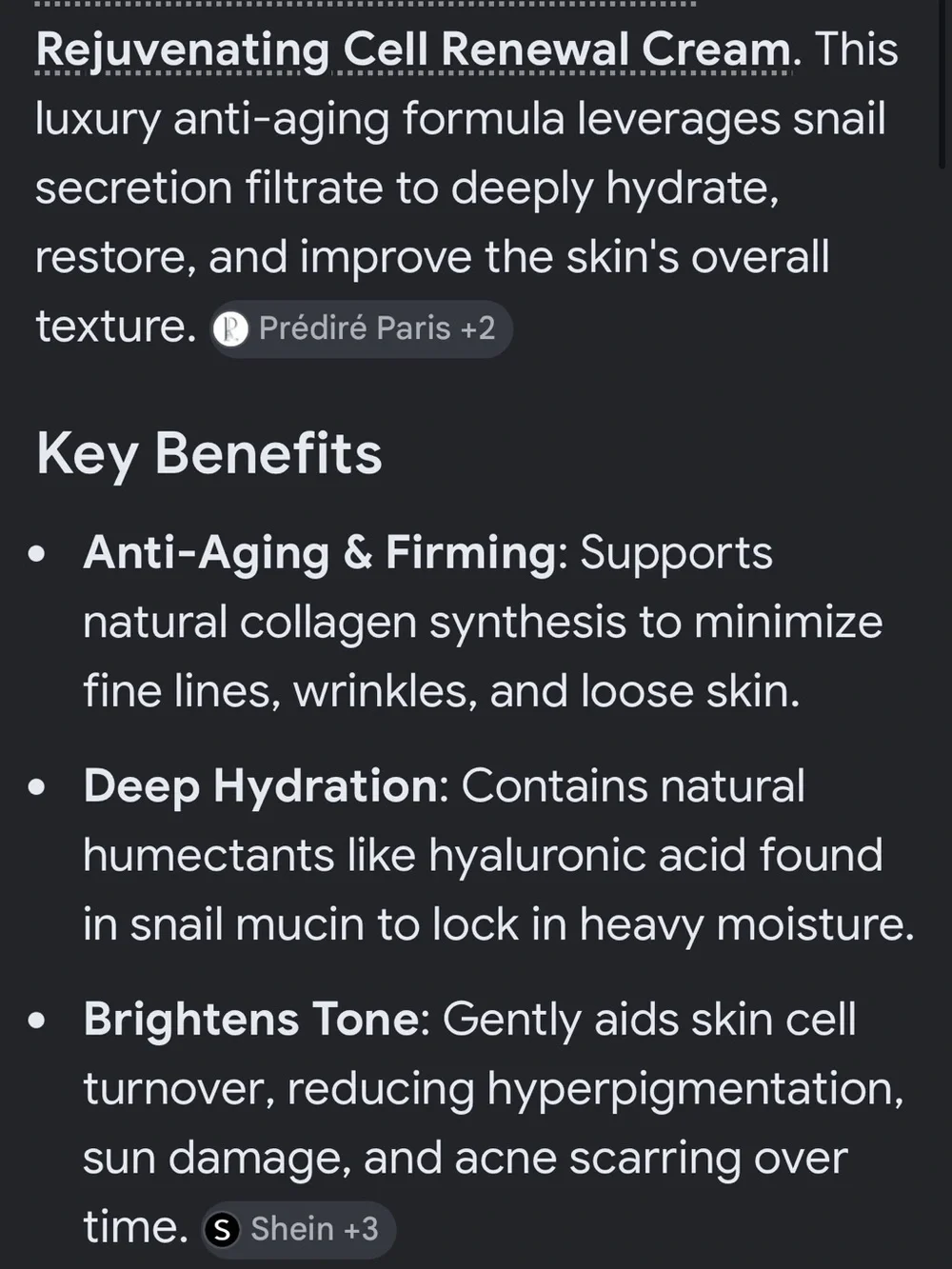 Snail Mucin Skin Rejuvenating Cream